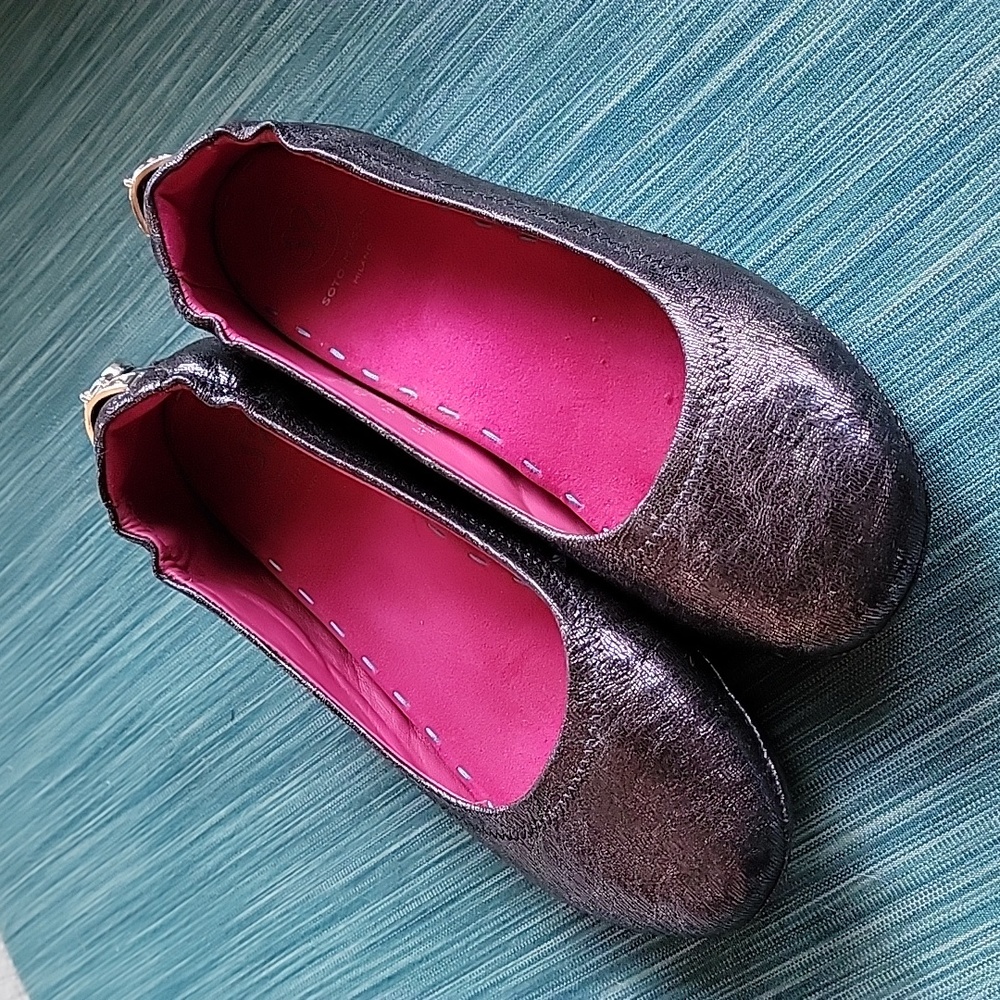 Beautiful Midnight Sparkle Ballerina Flats with Arch Supports